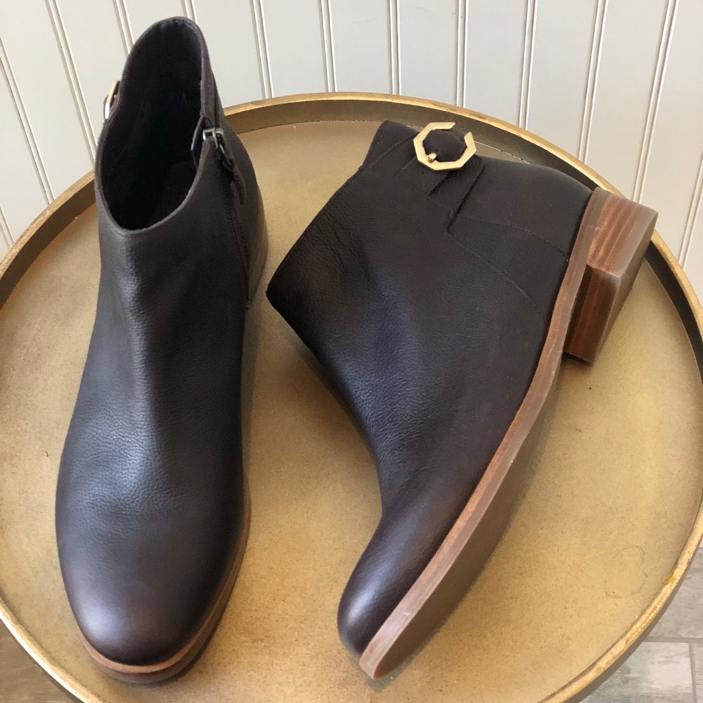 COLE HAAN | LILAH BUCKLE ANKLE BOOTIE | BROWN | SIZE: 8.5 | NEW